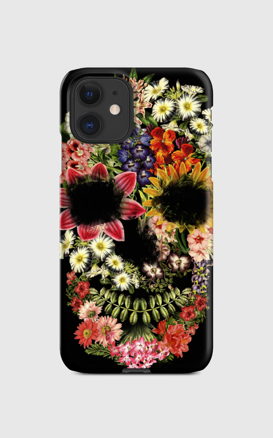 Floral Skull Vintage Black