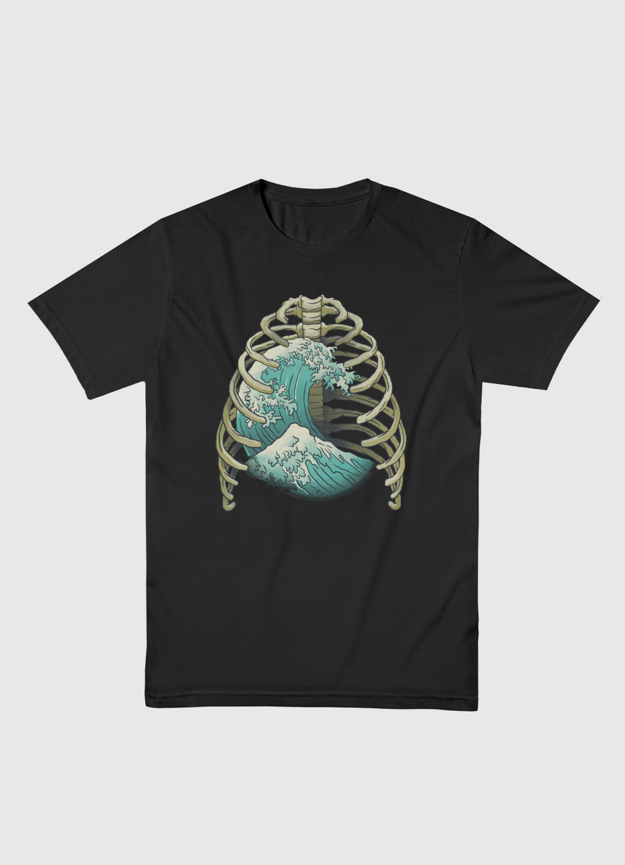Kanagawa Wave Ribs Bones
