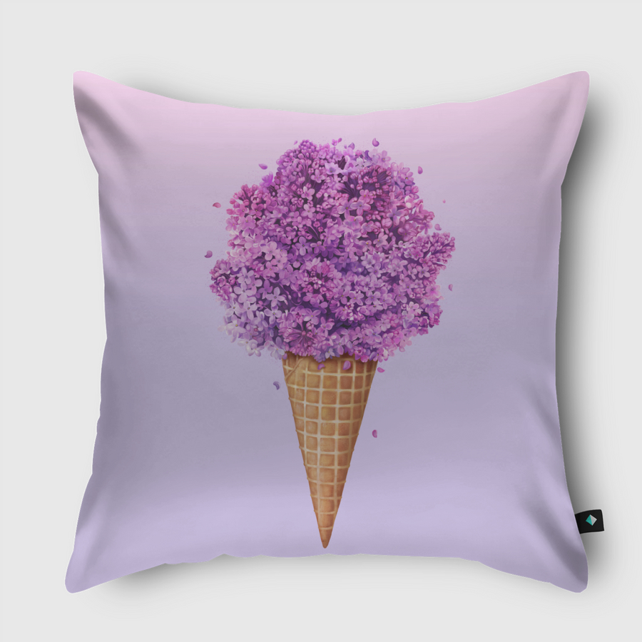 Ice cream with lilac