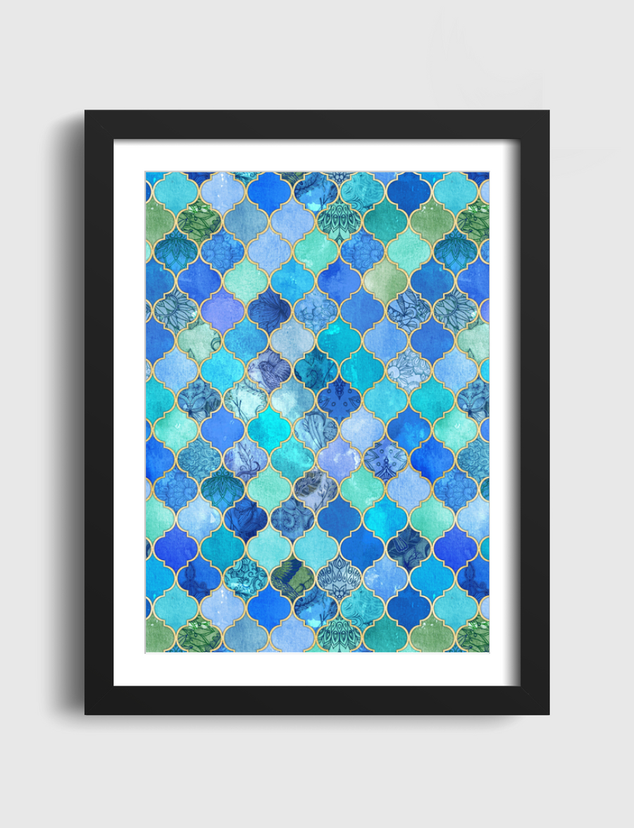 Cobalt Blue Moroccan Tiles