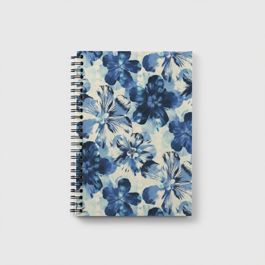 Oversized Indigo Floral