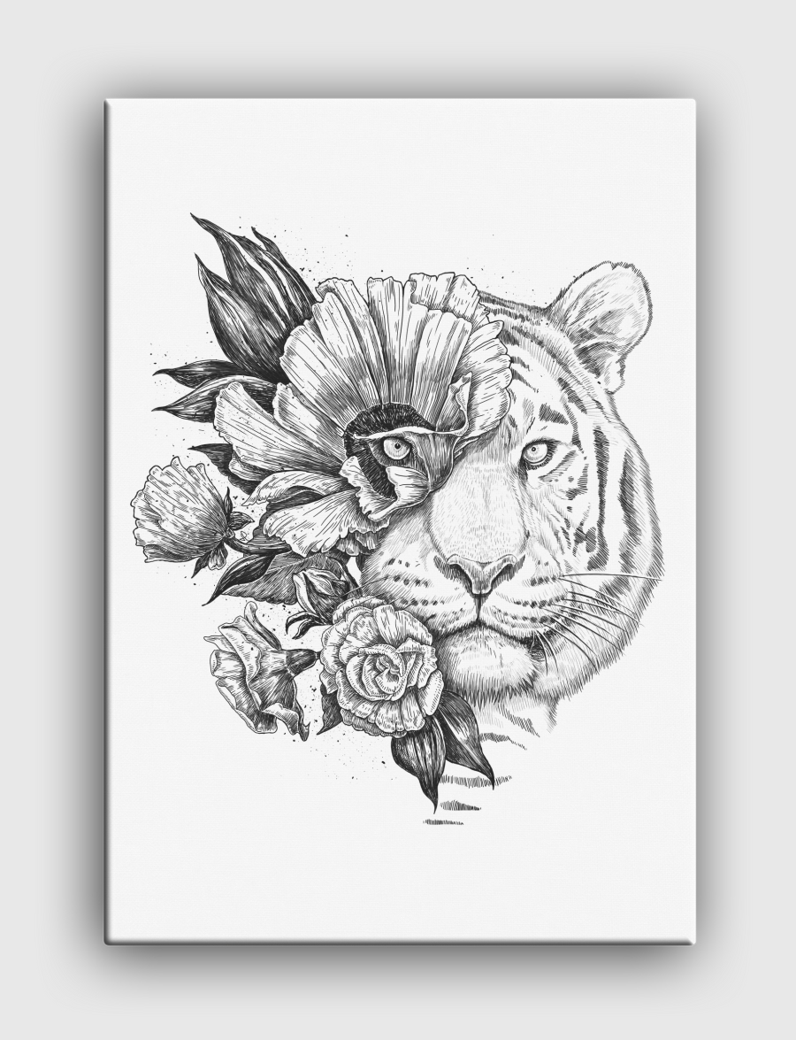 Floral tiger