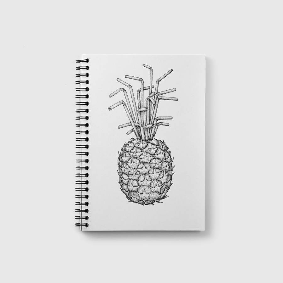 Pineapple straws