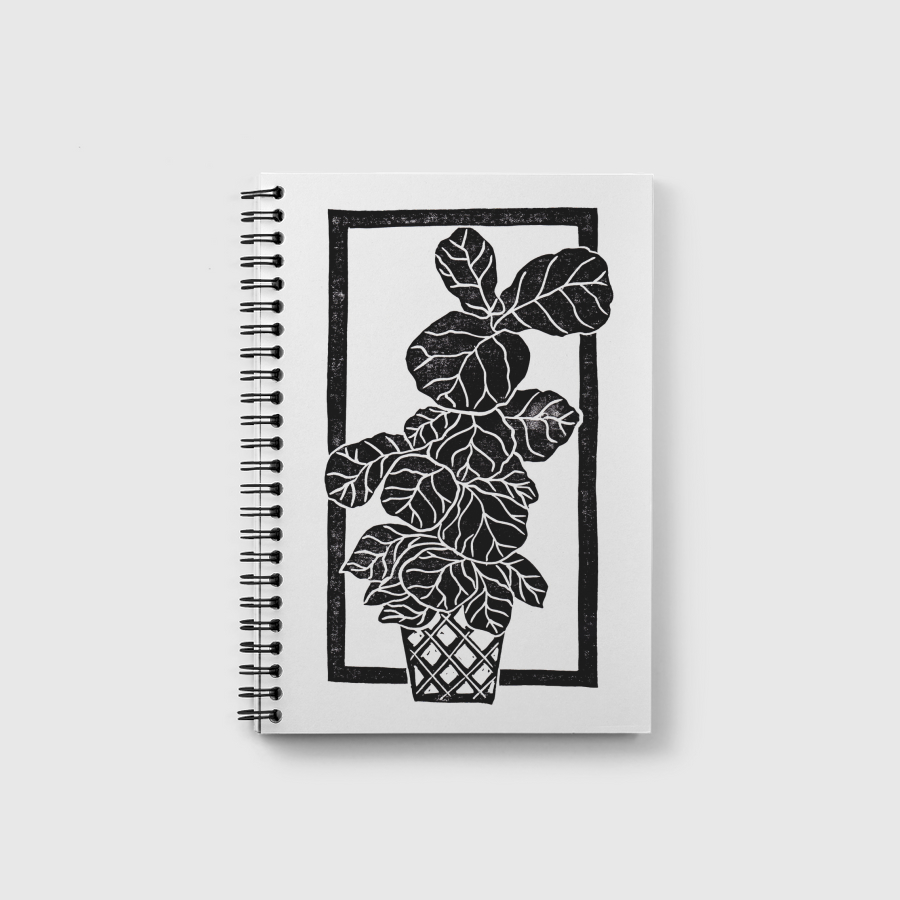 Fiddle Leaf Fig Blockprint