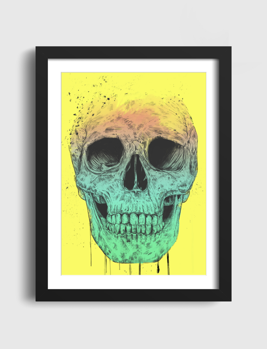 Pop art skull