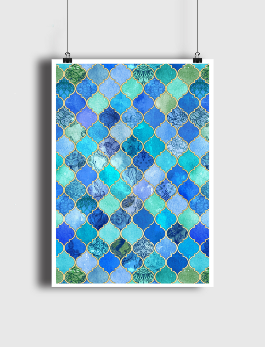 Cobalt Blue Moroccan Tiles