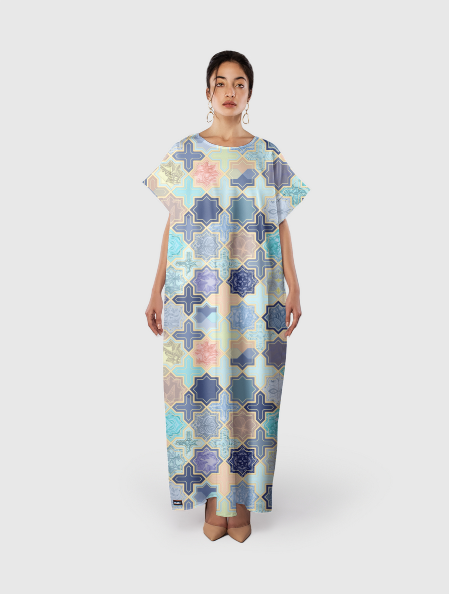 Blush & Blue Geometric