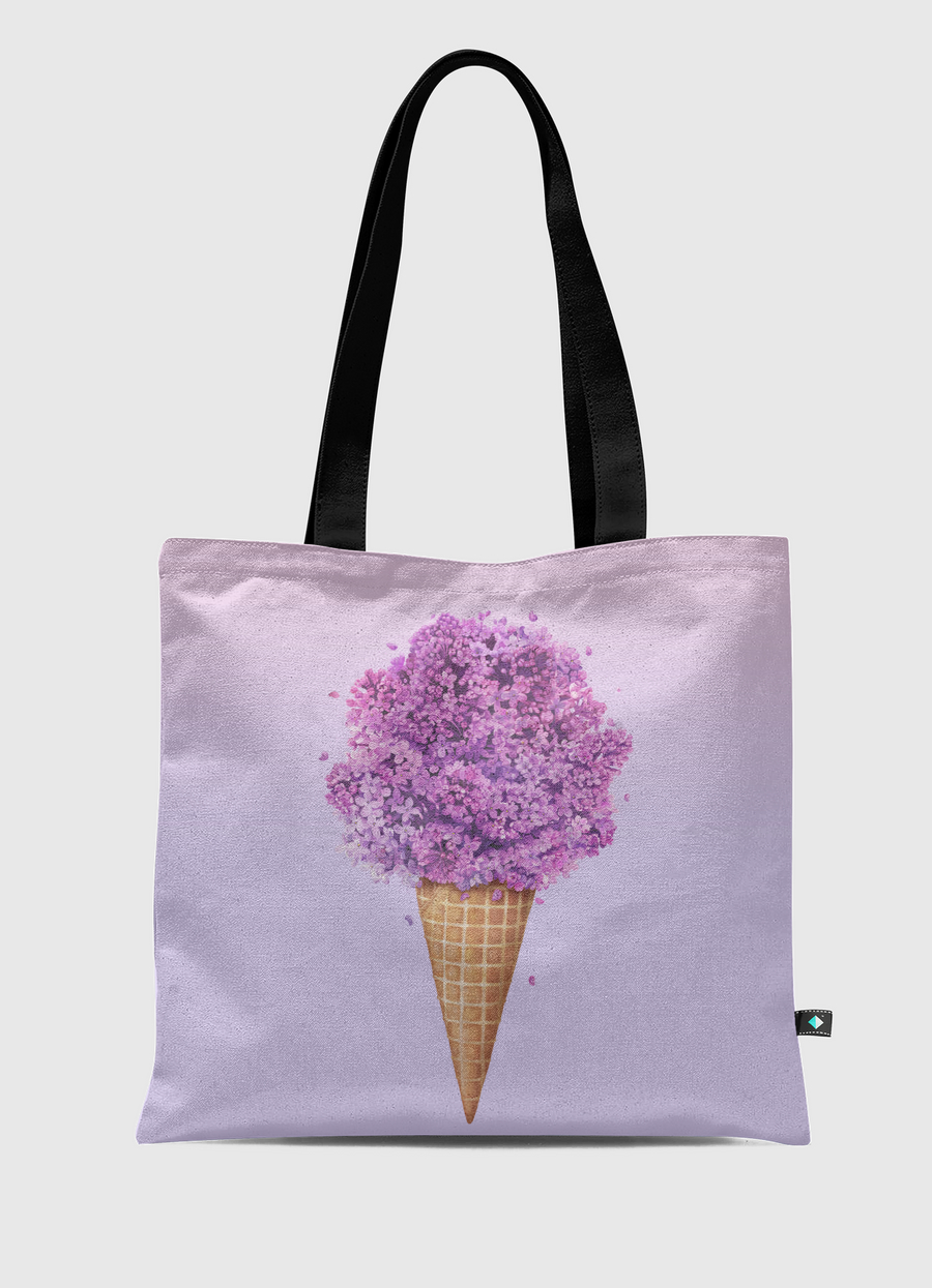 Ice cream with lilac