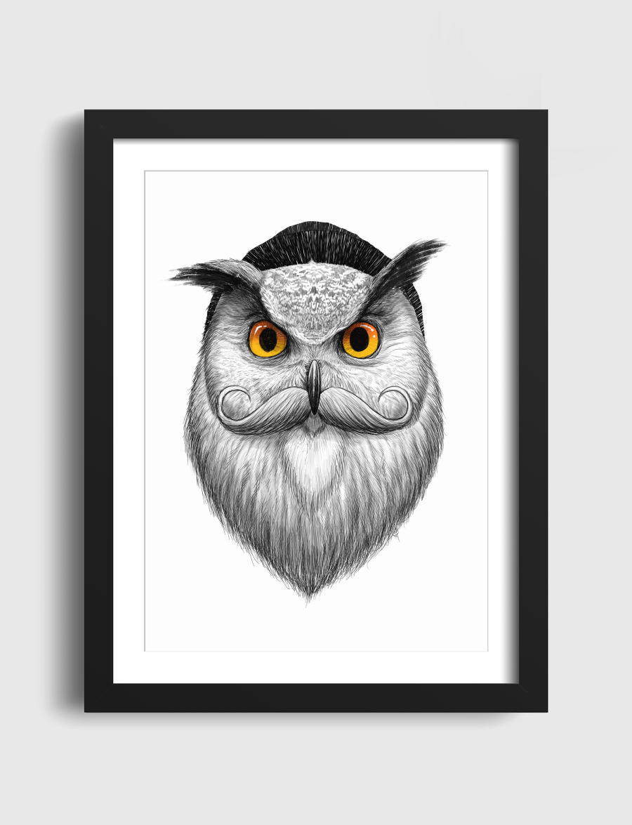 Bearded owl