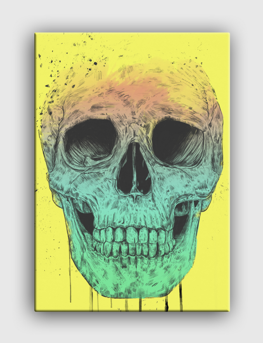 Pop art skull
