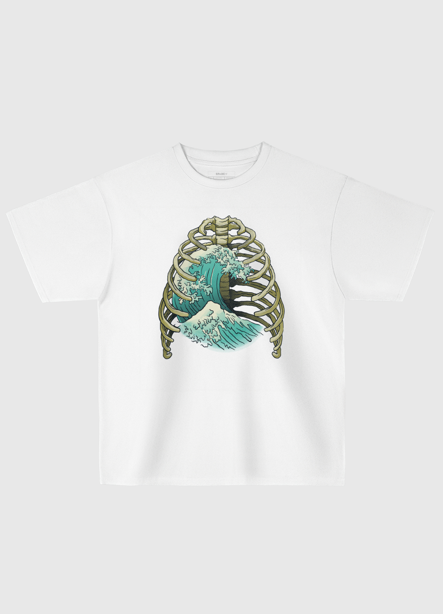 Kanagawa Wave Ribs Bones