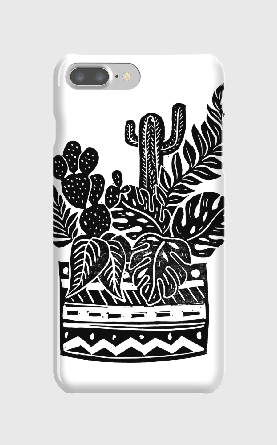 Botanical Pot Blockprint