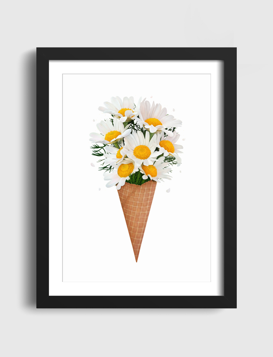 Ice cream with chamomile