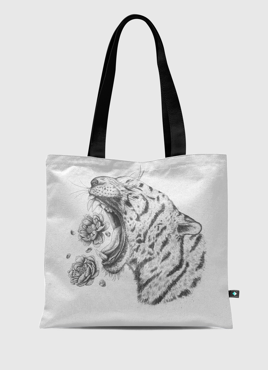 Tiger with flowers