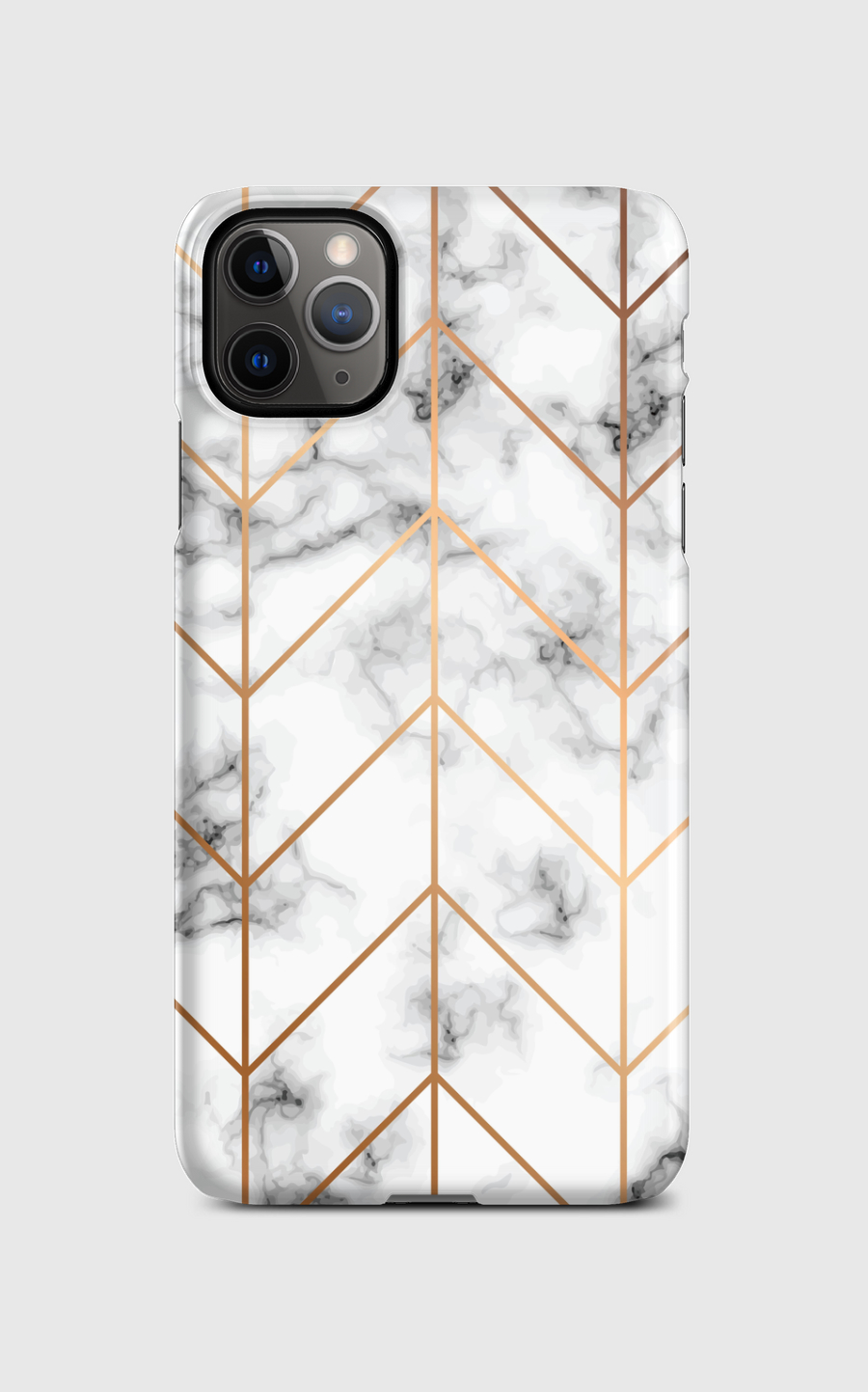Marble and golden chevron